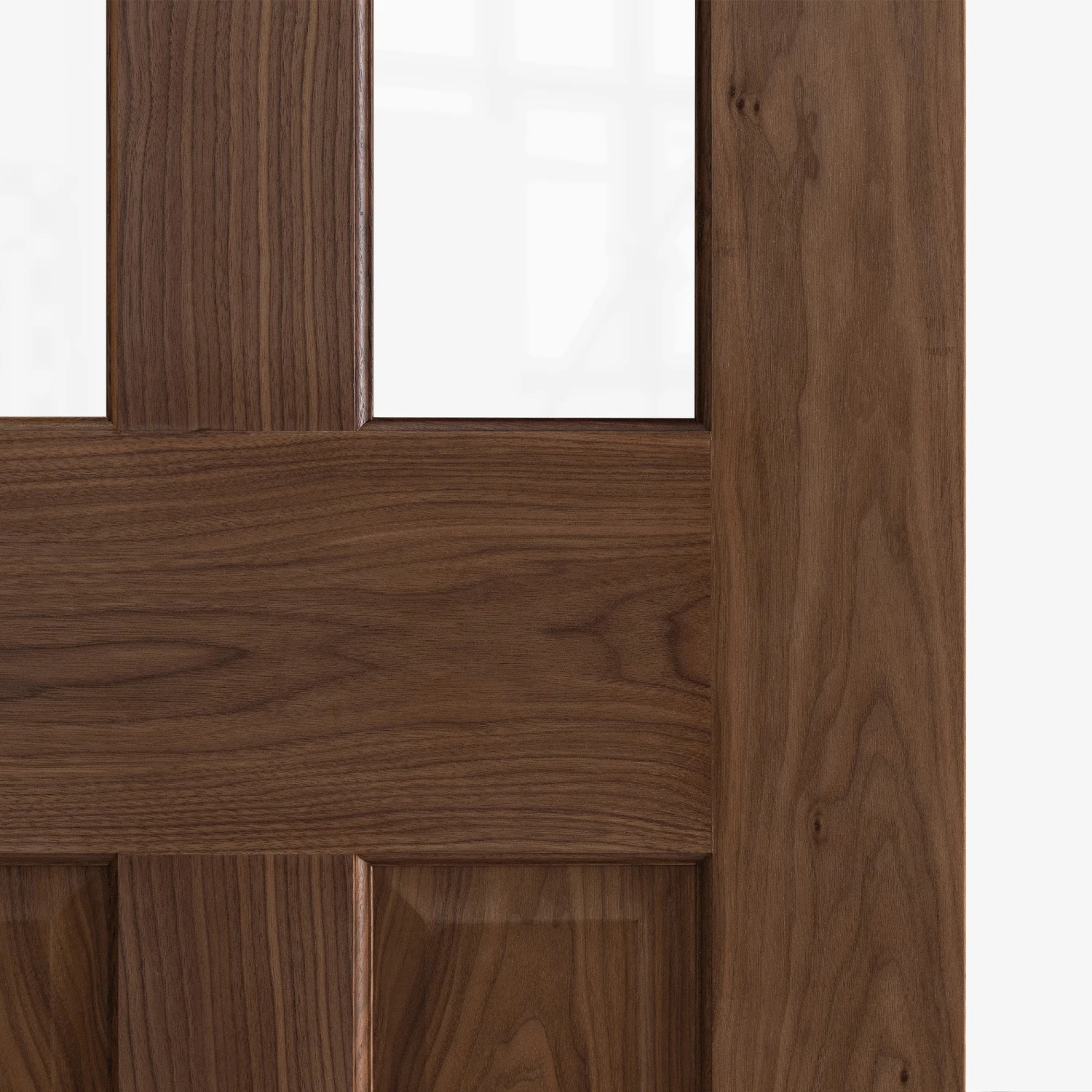 Internal Walnut Fully Finished 1 Light Victorian Door (117108) 5 Internal Walnut Fully Finished 1 Light Victorian Door (117108) - Image 5