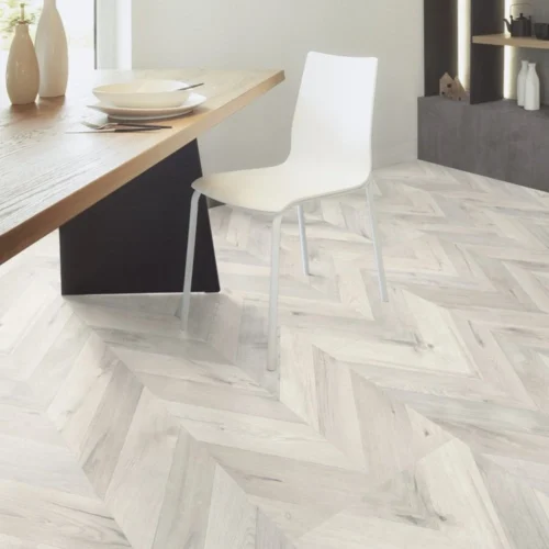 Alnwig Oak - Chevron Parquet 8mm Laminate Flooring (120324) -Oak Door Store 1697037926 73042500