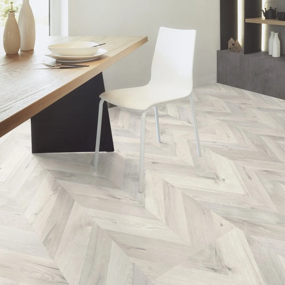 Alnwig Oak - Chevron Parquet 8mm Laminate Flooring (120324) 8 Alnwig Oak - Chevron Parquet 8mm Laminate Flooring (120324) - Image 8