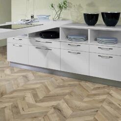 Fortress Rochester - Chevron Parquet 8mm Laminate Flooring (120325) -Oak Door Store 1697038040 71380400