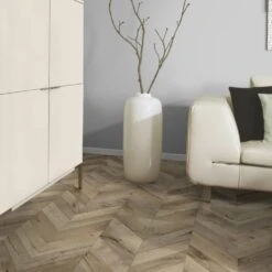 Fortress Rochester - Chevron Parquet 8mm Laminate Flooring (120325) -Oak Door Store 1697038044 72159800