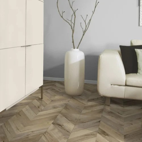 Fortress Rochester - Chevron Parquet 8mm Laminate Flooring (120325) -Oak Door Store 1697038044 72159800