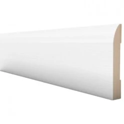 White - 2.4m Painted Chamfered Skirting Board (120101)