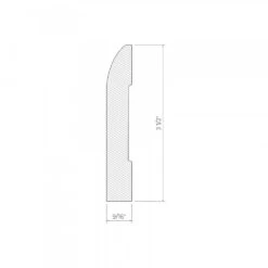 White - 2.4m Painted Chamfered Skirting Board (120101) -Oak Door Store 1697620786 49329500
