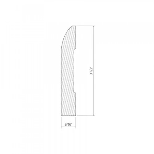 White - 2.4m Painted Chamfered Skirting Board (120101) -Oak Door Store 1697620786 49329500