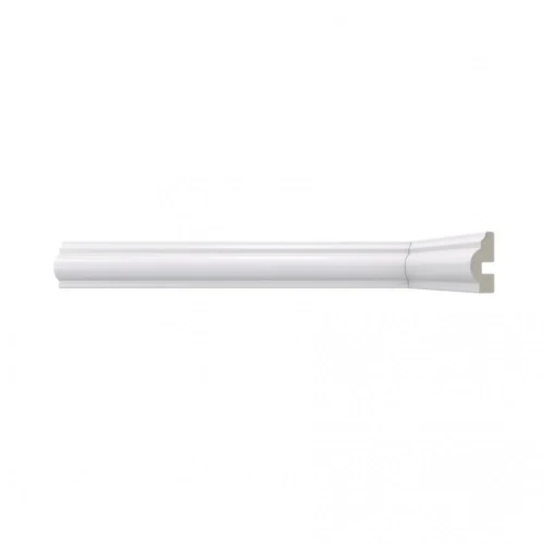 2.4m White Gloss Wrapped Chair Rail Moulding (120115)