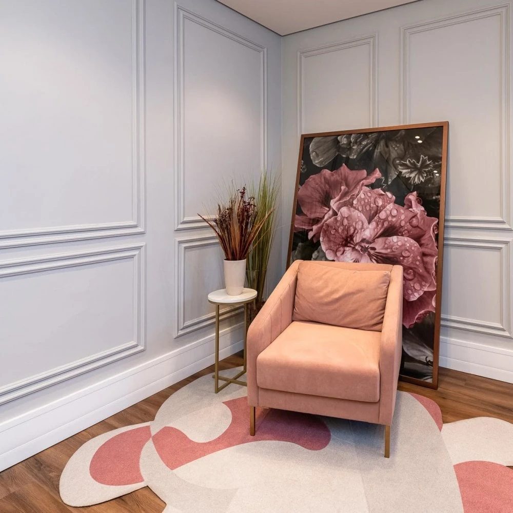 2.4m White Gloss Wrapped Chair Rail Moulding (120115) 2 2.4m White Gloss Wrapped Chair Rail Moulding (120115) - Image 2