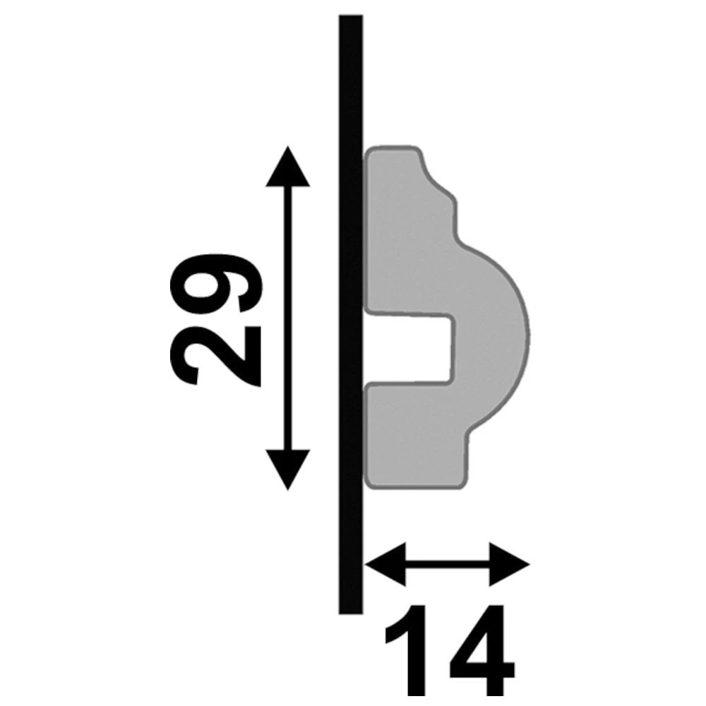 2.4m White Gloss Wrapped Chair Rail Moulding (120115) 3 2.4m White Gloss Wrapped Chair Rail Moulding (120115) - Image 3