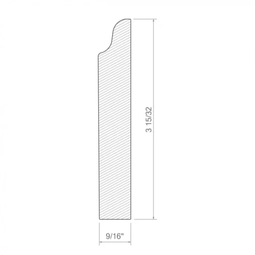 White - 2.4m Painted Decorative Large Base Moulding (120107) 5 White - 2.4m Painted Decorative Large Base Moulding (120107) -Oak Door Store 1697624210 46563900