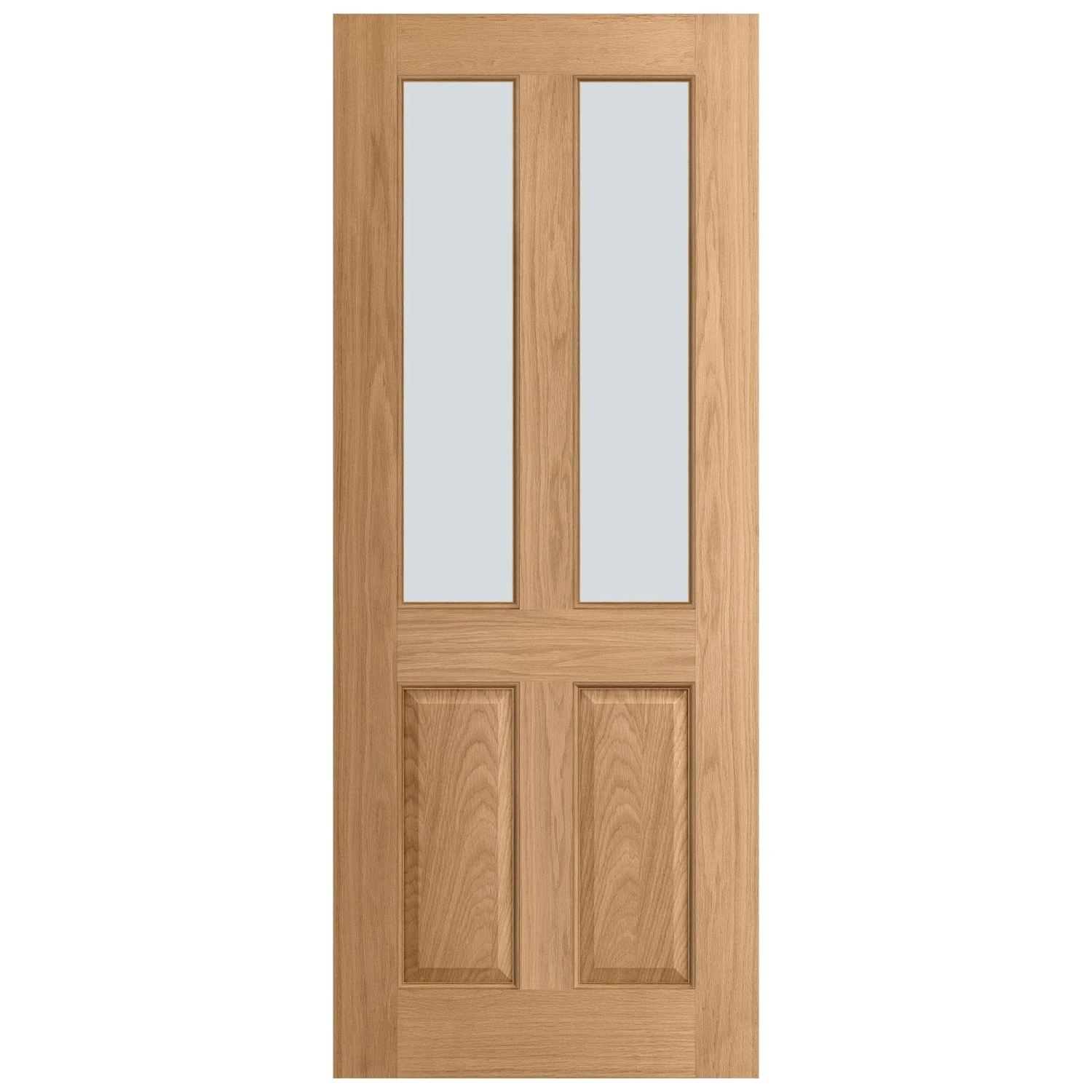 Oak External Unfinished 4 Panel 2 Light Obscure Glass Door (EXTOAK4POBS) 3 Oak External Unfinished 4 Panel 2 Light Obscure Glass Door (EXTOAK4POBS) - Image 3