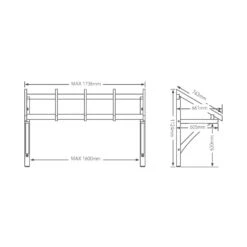 Pitch Roof Porch Canopy (74201) -Oak Door Store 1698326686 81356300