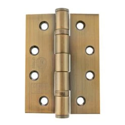 102mm (4") CE13 Fire Rated Ball Bearing Hinge Pair - Antique Brass (120414)