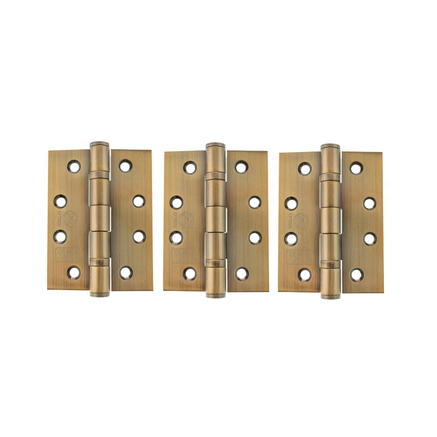 102mm (4") CE13 Fire Rated Ball Bearing Hinge Pair - Antique Brass (120414) 2 102mm (4") CE13 Fire Rated Ball Bearing Hinge Pair - Antique Brass (120414) - Image 2