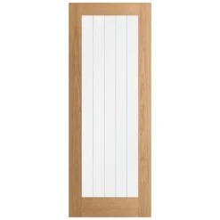 Oak Internal Unfinished Farley 1 Light Obscure Lined Clear Glass Made-to-Measure Door (120459) 6 Oak Internal Unfinished Farley 1 Light Obscure Lined Clear Glass Made-to-Measure Door (120459) -Oak Door Store 1700564163 00309700
