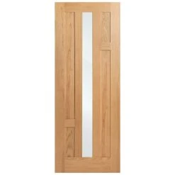 Oak Internal Fully Finished Stamford 4 Panel 1 Light Clear Glass Made-to-Measure Door (120486) -Oak Door Store 1700564519 86425600