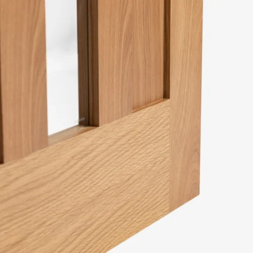 Oak Internal Fully Finished Stamford 4 Panel 1 Light Clear Glass Made-to-Measure Door (120486) -Oak Door Store 1700564523 12513000