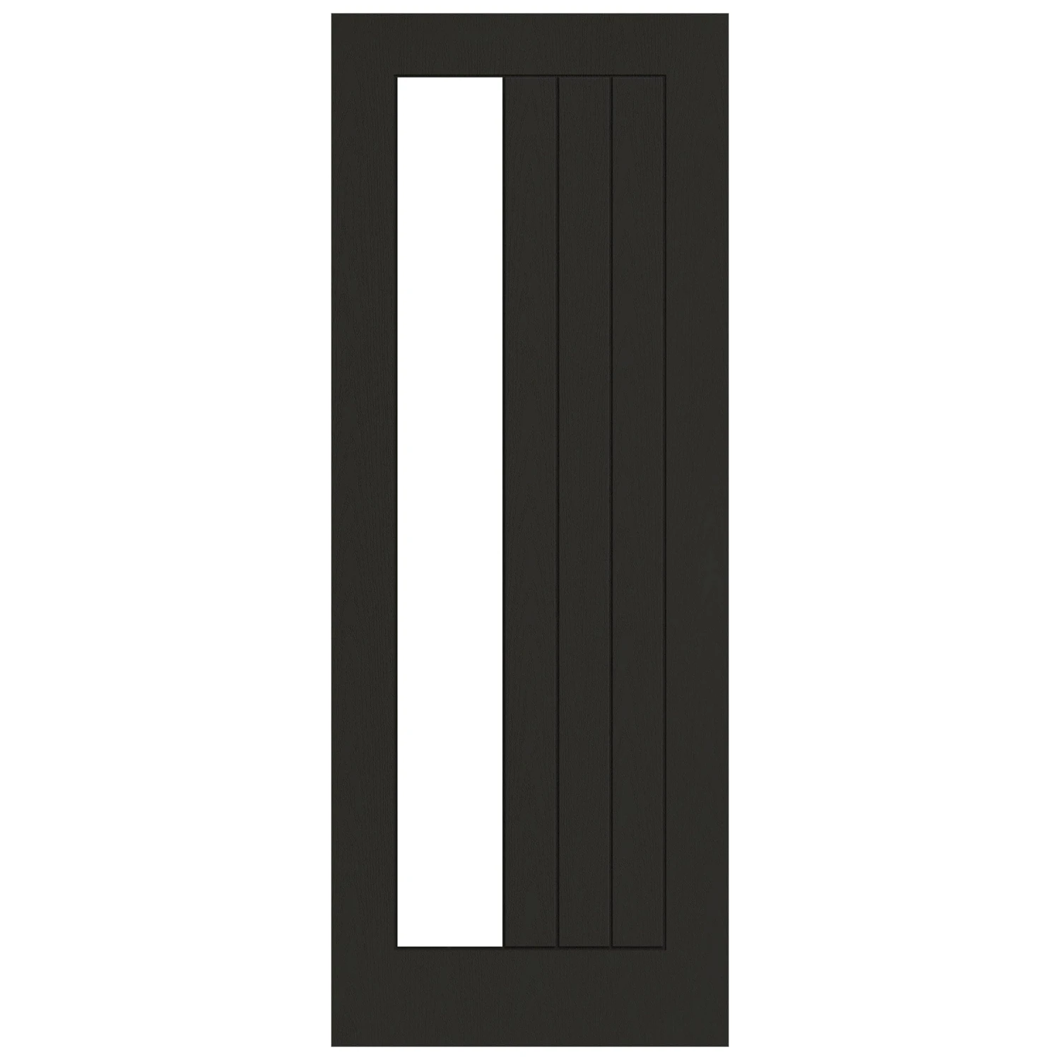 Black Internal Fully Finished Oak Farley 1 Light Offset Clear Glass Made-to-Measure Door (120488) 3 Black Internal Fully Finished Oak Farley 1 Light Offset Clear Glass Made-to-Measure Door (120488) - Image 3
