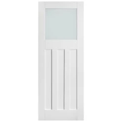 White Internal Primed 1930's DX 3 Panel 1 Light Obscure Glass Made-to-Measure Door (120492) 6 White Internal Primed 1930's DX 3 Panel 1 Light Obscure Glass Made-to-Measure Door (120492) -Oak Door Store 1700564577 76648100