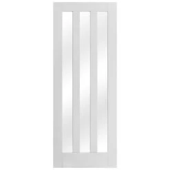White Internal Primed Ashton 3 Light Clear Glass Made-to-Measure Door (120497) -Oak Door Store 1700564615 17394400