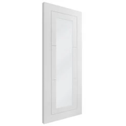 White Internal Primed Temple 1 Light Clear Glass Made-to-Measure Door (120525) -Oak Door Store 1700564886 89839200