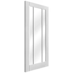White Internal Primed Toledo 3 Light Clear Glass Made-to-Measure Door (120527) -Oak Door Store 1700564901 87980800