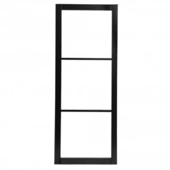 Jet Black Internal Fully Finished Industrial Studio 3 Light Clear Glass Made-to-Measure Door (120536) -Oak Door Store 1700565004 46259000