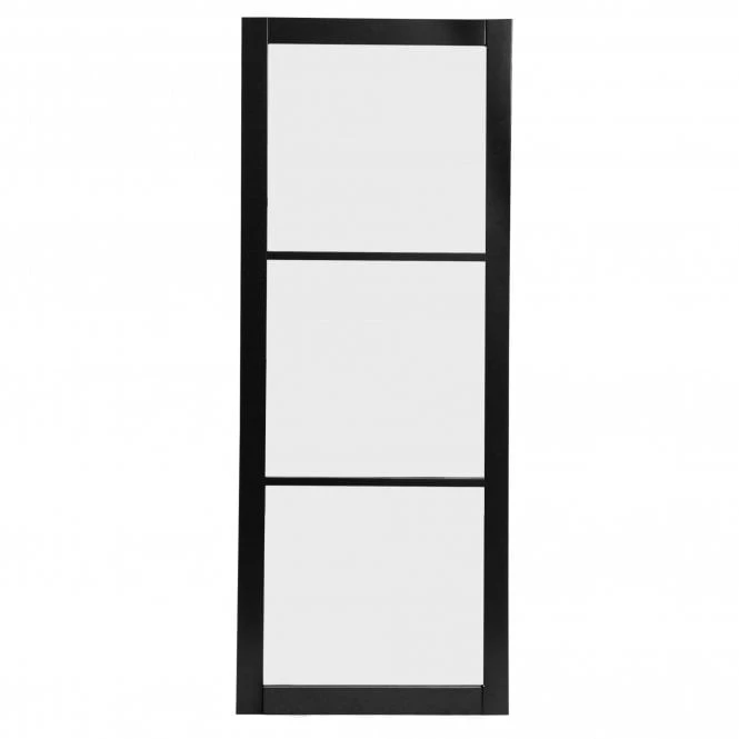 Jet Black Internal Fully Finished Industrial Studio 3 Light Obscure Glass Made-to-Measure Door (120537) 2 Jet Black Internal Fully Finished Industrial Studio 3 Light Obscure Glass Made-to-Measure Door (120537) - Image 2