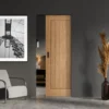 Oak Internal Unfinished Farley FD30 Classic Framed Fire Resistant 100mm Pocket Door Set (120822)