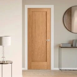 Oak Internal Unfinished Pattern 10 1 Panel FD30 Fire Door (84455)