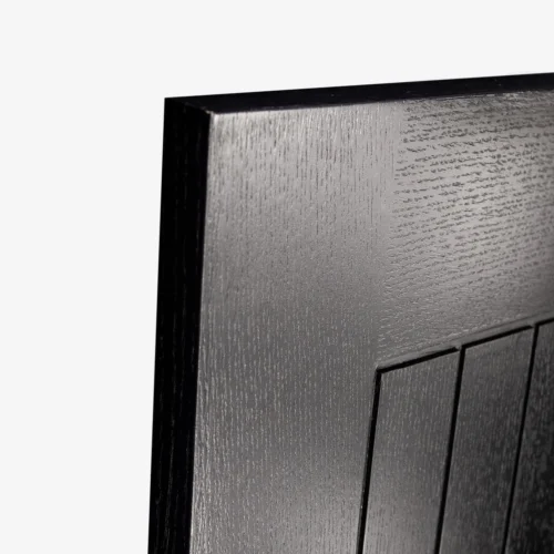 Black Internal Fully Finished Oak Farley 1 Light Offset Clear Glass Made-to-Measure Door (120488) -Oak Door Store 1707913696 28567300