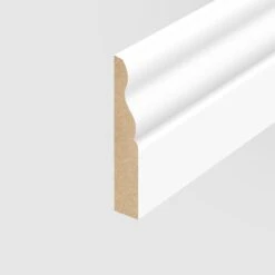 White Primed 2.4m Ogee Skirting Board (120320)