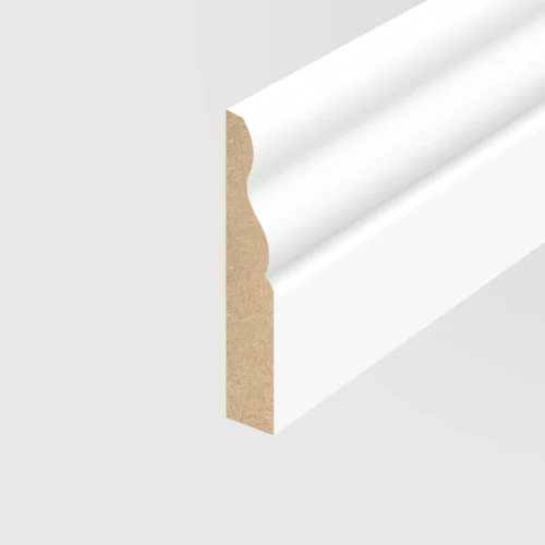 White Primed 2.4m Ogee Skirting Board (120320)