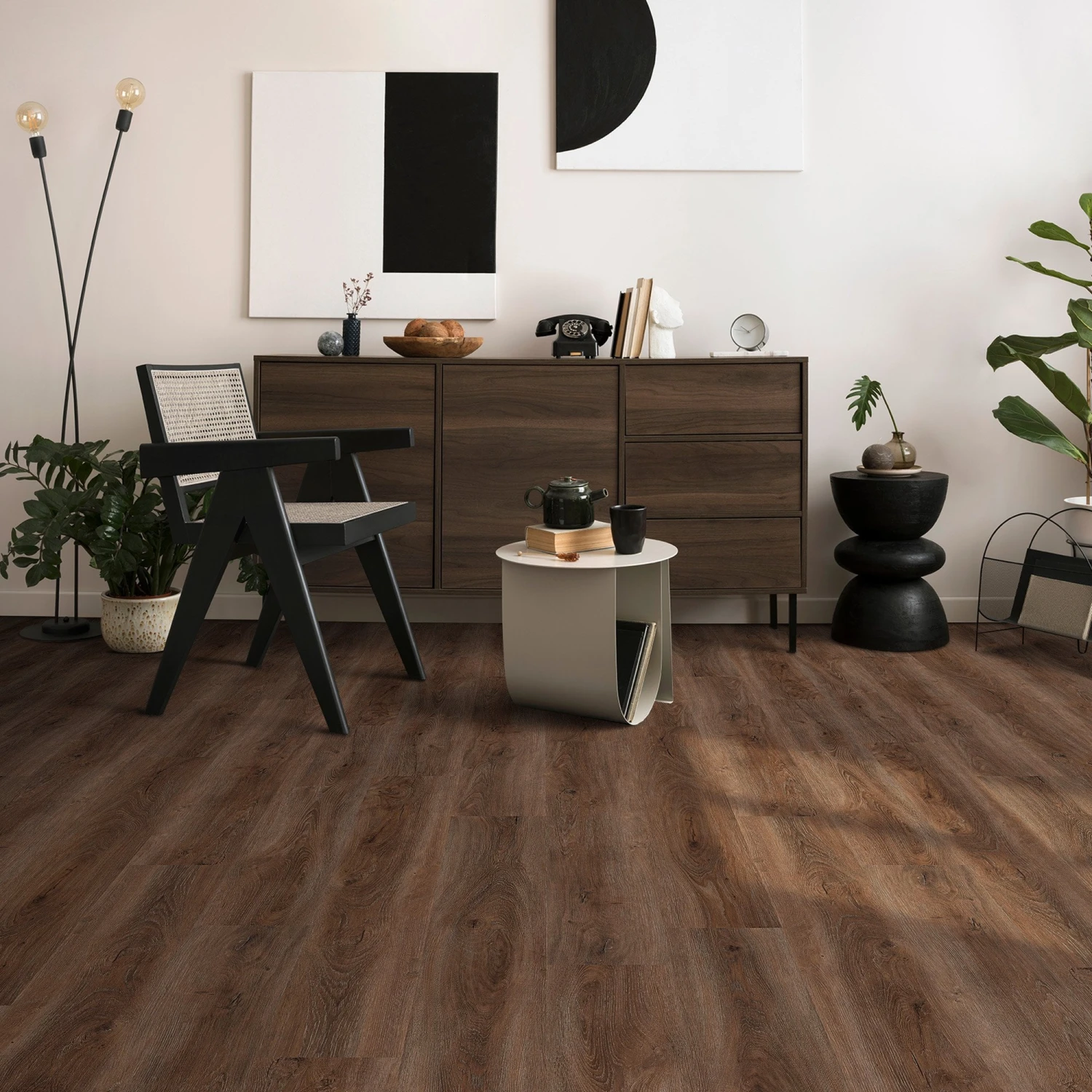 Signature Dark Oak - Impressive 6mm Rigid Core Vinyl Flooring (119790) 1 Signature Dark Oak - Impressive 6mm Rigid Core Vinyl Flooring (119790)