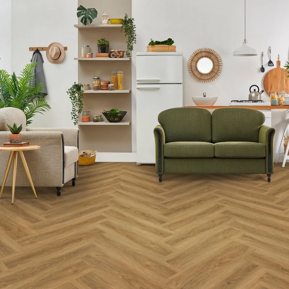 Cottage Oak - Lifestyle SPC Herringbone 5.5mm Rigid Core Vinyl Flooring (119085) 1 Cottage Oak - Lifestyle SPC Herringbone 5.5mm Rigid Core Vinyl Flooring (119085)