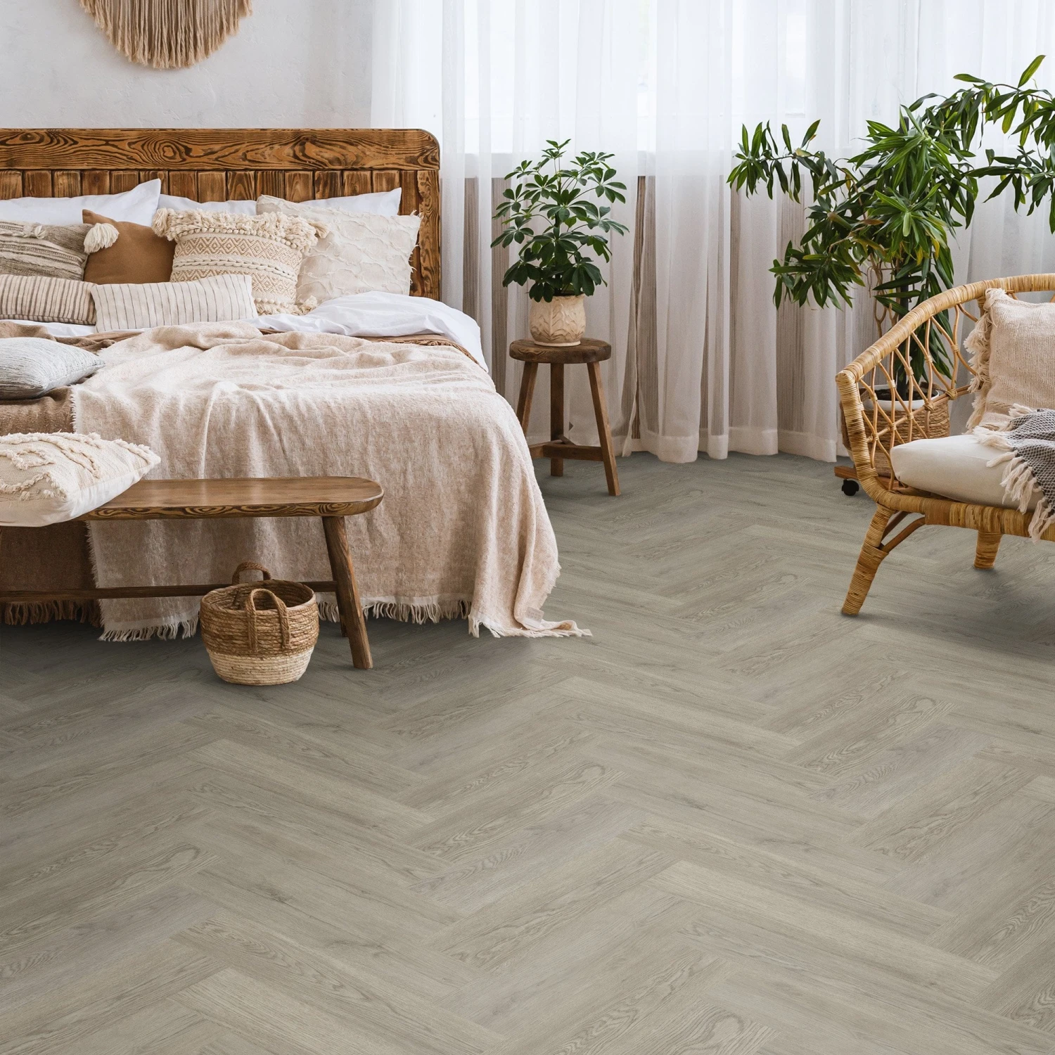 Steel City Grey - Lifestyle SPC Herringbone 5.5mm Rigid Core Vinyl Flooring (119018) 1 Steel City Grey - Lifestyle SPC Herringbone 5.5mm Rigid Core Vinyl Flooring (119018)