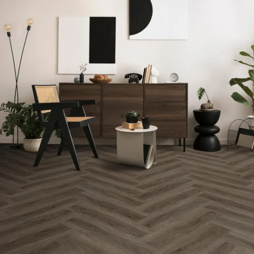 New Forest Oak - Lifestyle SPC Herringbone 5.5mm Rigid Core Vinyl Flooring (119086)