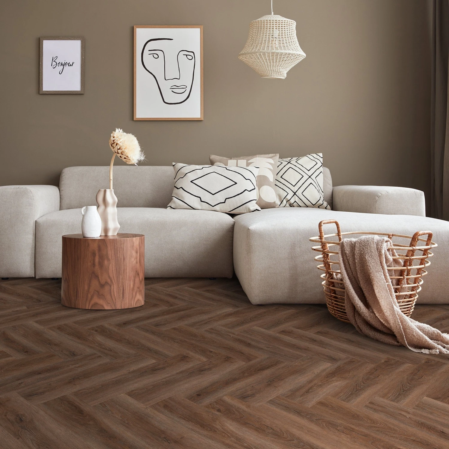 Signature Dark - Lifestyle SPC Herringbone 5.5mm Rigid Core Vinyl Flooring (119872) 1 Signature Dark - Lifestyle SPC Herringbone 5.5mm Rigid Core Vinyl Flooring (119872)