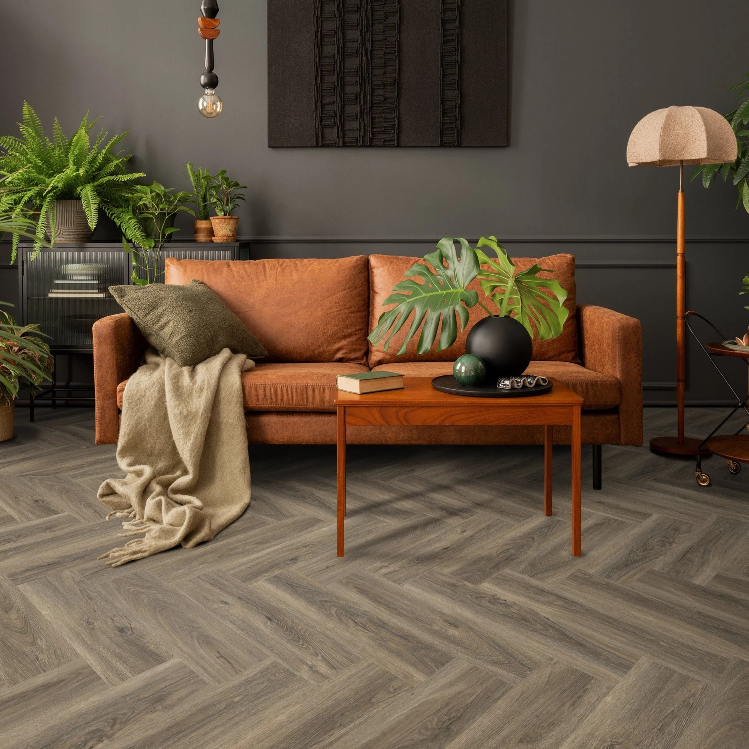 Signature Oak - Lifestyle SPC Herringbone 5.5mm Rigid Core Vinyl Flooring (119870) 1 Signature Oak - Lifestyle SPC Herringbone 5.5mm Rigid Core Vinyl Flooring (119870)