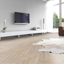 Lakeside Oak - Lifestyle SPC Herringbone 5.5mm Rigid Core Vinyl Flooring (119873)