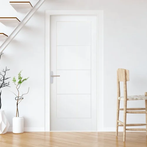 White Internal Moulded Smooth Lifestyle Ladder FD30 Fire Door (89279)