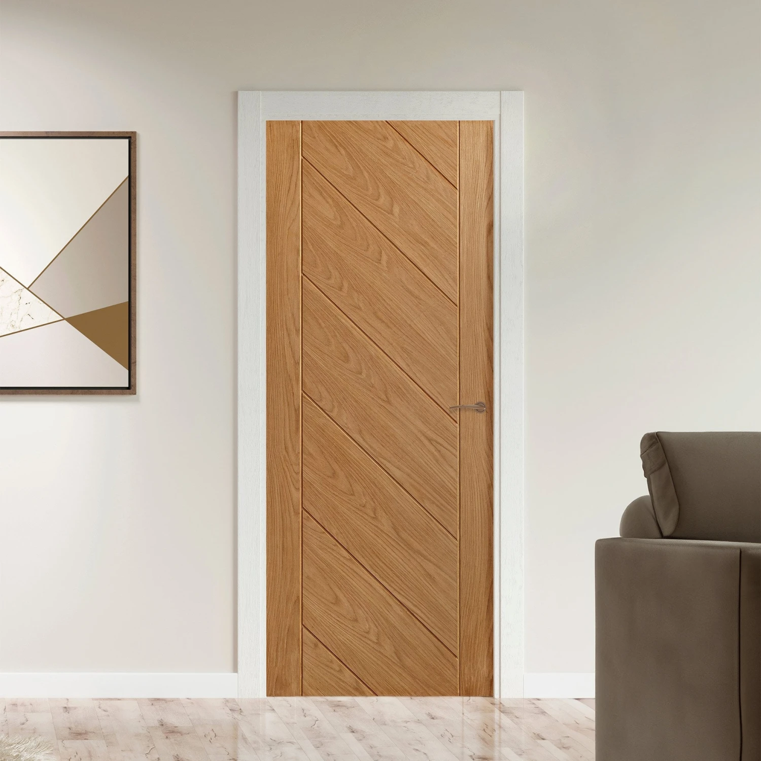 Oak Internal Fully Finished Monza Door (121052) 1 Oak Internal Fully Finished Monza Door (121052)