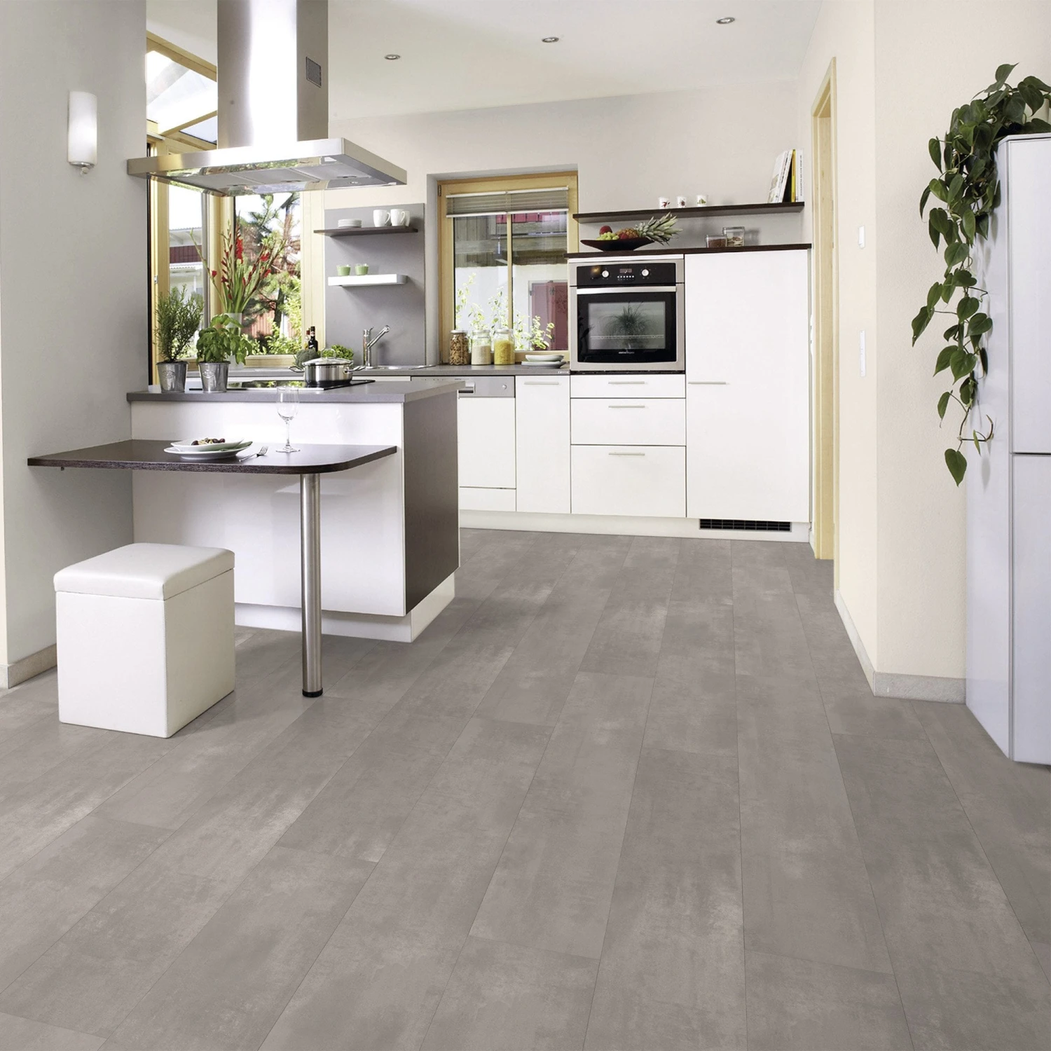 Art Pearl Grey - Aqua Pro Concrete Water-Resistant 8mm Laminate Flooring (121454) 3 Art Pearl Grey - Aqua Pro Concrete Water-Resistant 8mm Laminate Flooring (121454) - Image 3