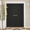 Internal Black Fully Finished Oak Parma Door Pair Door (121320)
