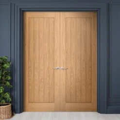 Internal Oak Fully Finished Farley Pair Door (121367)