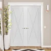 Internal White Primed Alexa 4 Panel Pair Door (121398)