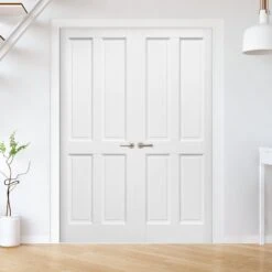 Internal White Primed Berkeley 4 Panel Pair Door (121405)