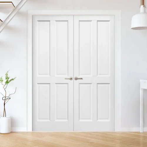 Internal White Primed Berkeley 4 Panel Pair Door (121405)