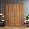 Internal Oak Fully Finished Stamford 5 Panel Pair Door (121371)