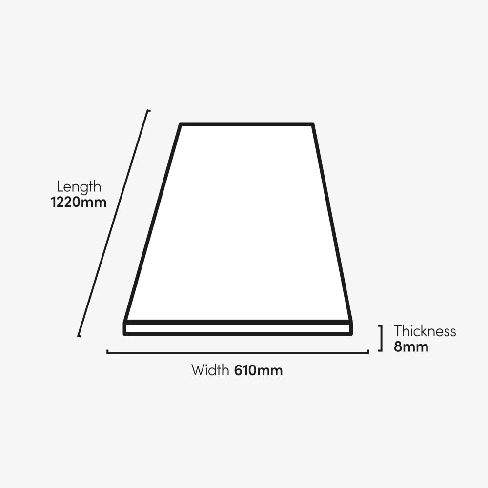 White - Lustre Flawless 8mm High Gloss Laminate Flooring (69724) 7 White - Lustre Flawless 8mm High Gloss Laminate Flooring (69724) - Image 7