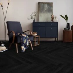 Carbon Oak - Lifestyle SPC Herringbone 5.5mm Rigid Core Vinyl Flooring (119020)